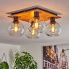 Koyoto Taklampa 15 cm Naturfärger, Svart, 4-ljuskällor