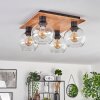 Koyoto Taklampa 15 cm Naturfärger, Svart, 4-ljuskällor