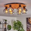 Koyoto Taklampa 45 cm Naturfärger, Svart, 6-ljuskällor