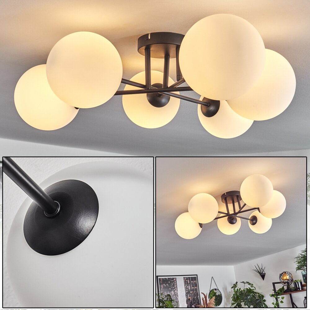 Chehalis Taklampa 62 cm Vit, 6-ljuskällor main product photo