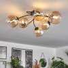 Chehalis Taklampa 64 cm Amber, Klart, 6-ljuskällor
