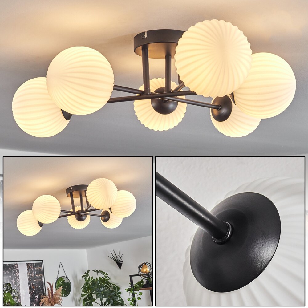 Chehalis Taklampa 55 cm Vit, 6-ljuskällor main product photo
