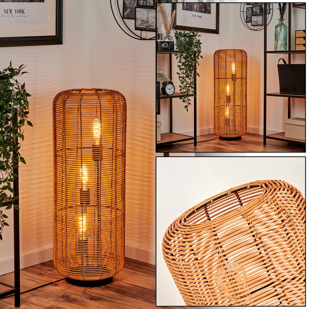 Mulstrand Golvlampa Naturfärger, Svart, 3-ljuskällor main product photo