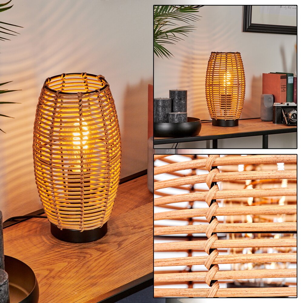 Mulstrand Bordslampa Naturfärger, Svart, 1-ljuskällor main product photo