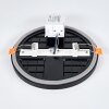 Pawcatuck Taklampa, Infälld lampa, Panel LED Svart, Vit, 1-ljuskällor