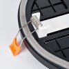 Pawcatuck Taklampa, Infälld lampa, Panel LED Svart, Vit, 1-ljuskällor