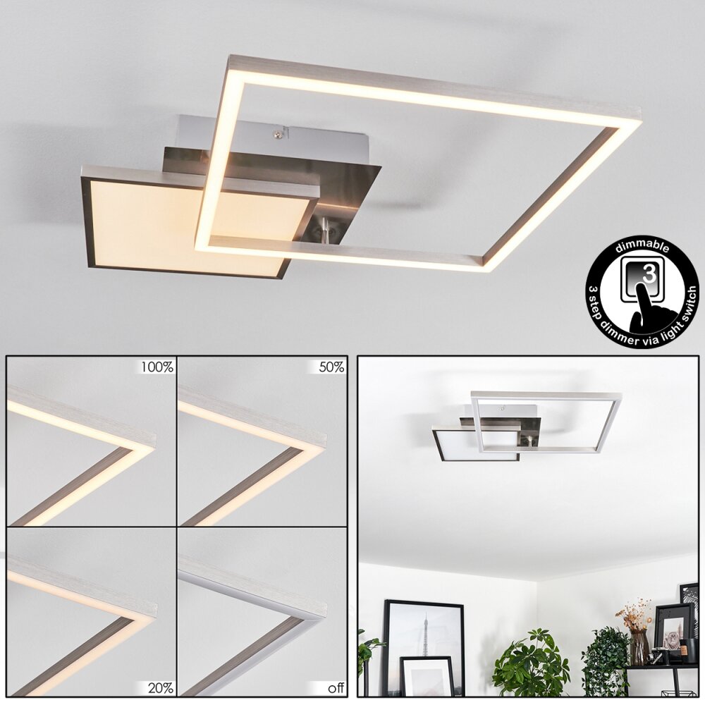 Wimmarp Taklampa LED Krom, Nickel matt, 1-ljuskällor main product photo