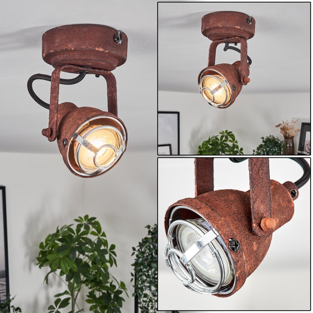 Drobak Taklampa, Takstrålkastare Rostfärger, Svart, 1-ljuskällor main product photo