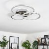 Hosum Taklampa LED Nickel matt, 1-ljuskällor