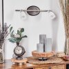 Holualoa Vägglampa, Väggspotlight LED Nickel matt, 2-ljuskällor