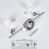 Holualoa Vägglampa, Väggspotlight LED Nickel matt, 2-ljuskällor