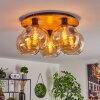 Koyoto Taklampa 45 cm Naturfärger, Svart, 5-ljuskällor