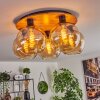 Koyoto Taklampa 45 cm Naturfärger, Svart, 5-ljuskällor