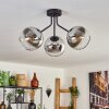 Koyoto Taklampa 15 cm Krom, Klart, Rökfärger, 3-ljuskällor