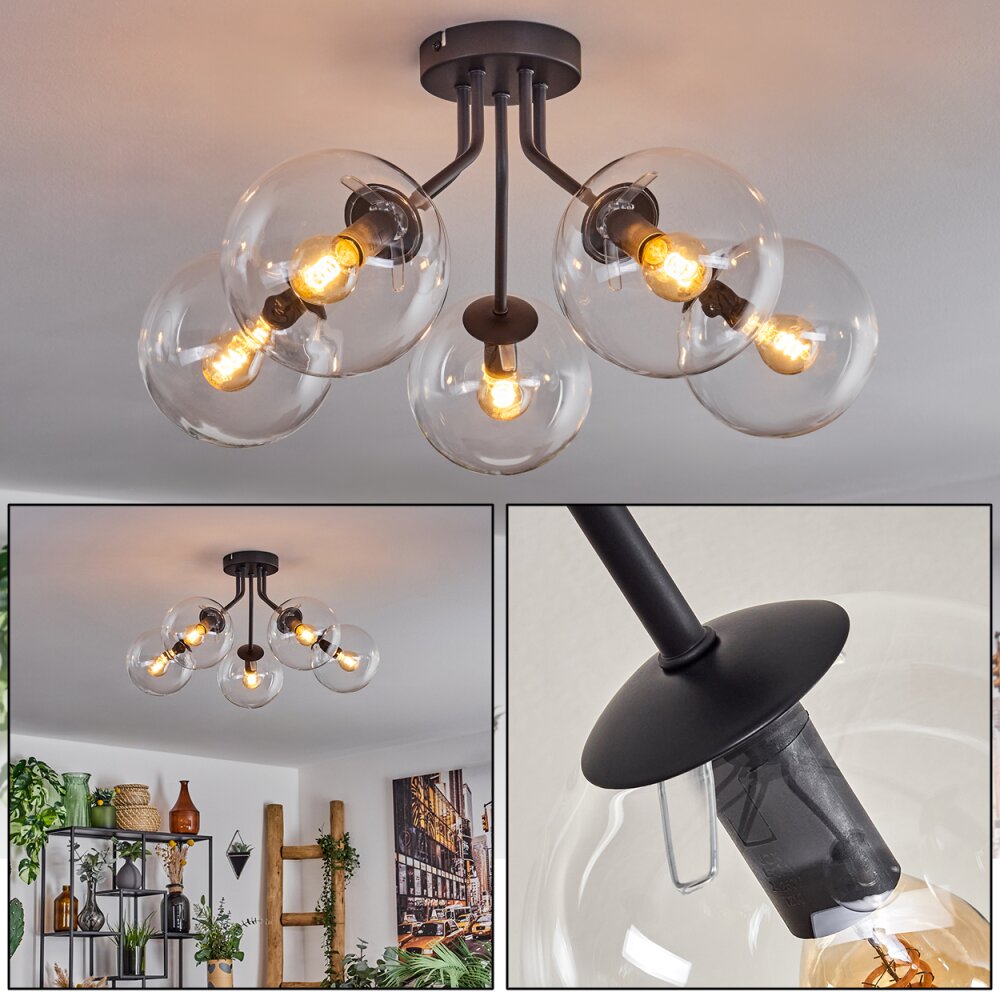 Gastor Taklampa 52 cm Klart, 5-ljuskällor main product photo