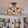 Gastor Taklampa 52 cm Amber, Klart, 5-ljuskällor