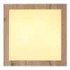 Globo XAVVI Taklampa, Panel LED träoptik, Vit, 1-ljuskällor