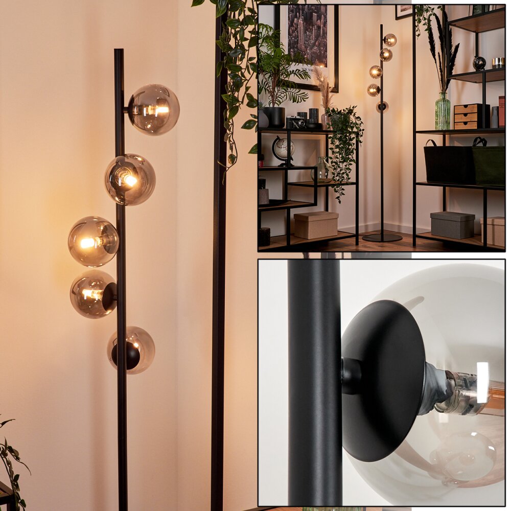 Remaisnil Golvlampa Svart, 5-ljuskällor main product photo