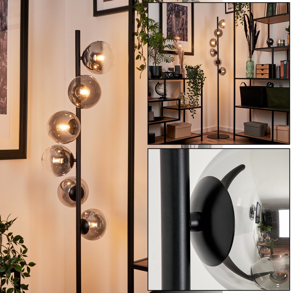 Remaisnil Golvlampa Svart, 6-ljuskällor main product photo