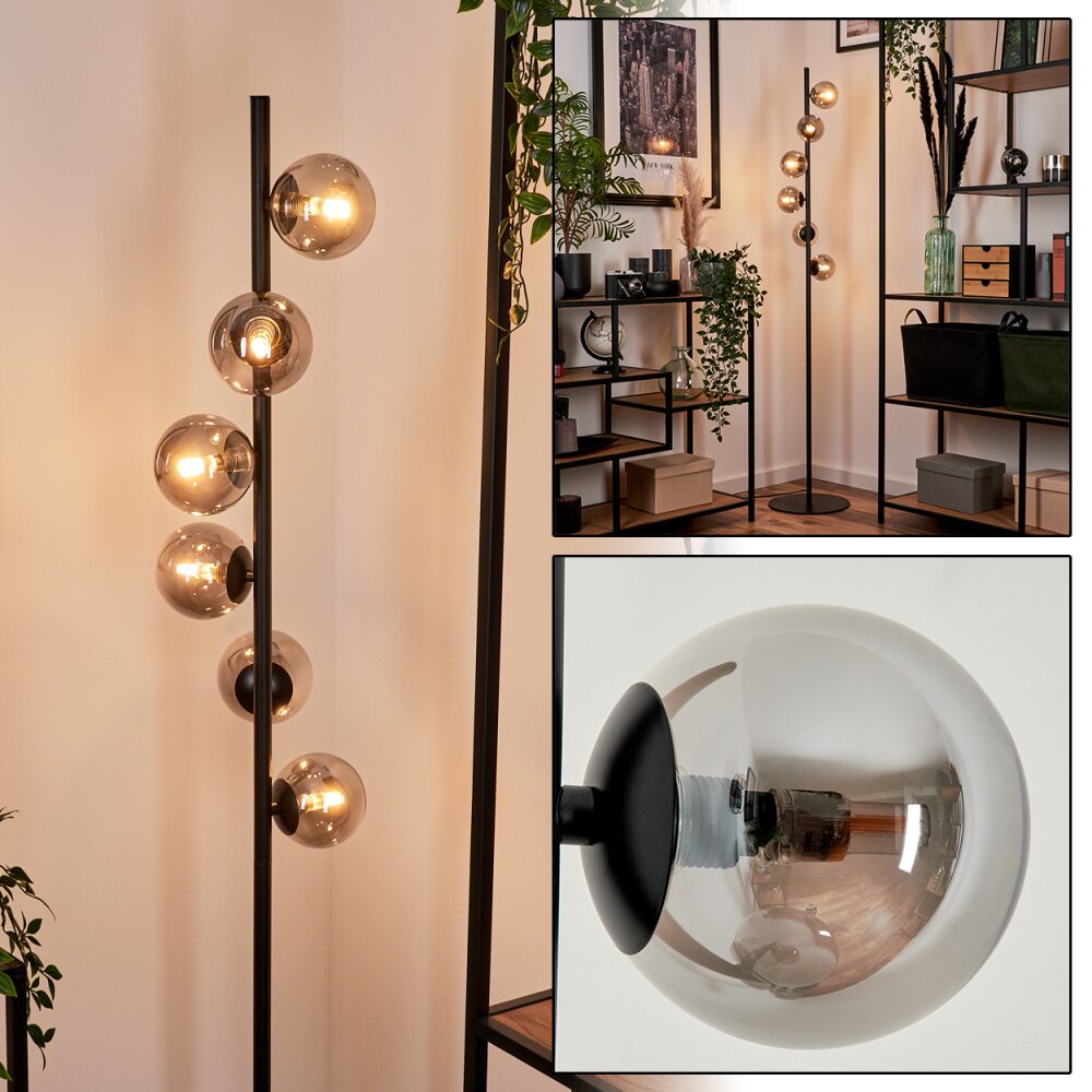 Remaisnil Golvlampa Svart, 6-ljuskällor main product photo