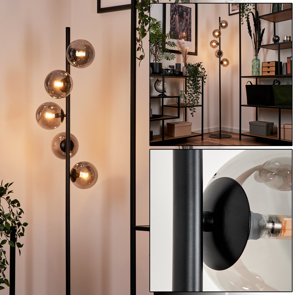 Remaisnil Golvlampa Svart, 5-ljuskällor main product photo