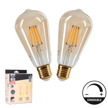E27 LED 6 Watt varmvit dimbar 650 Lumen