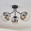 Koyoto Taklampa 42 cm Svart, 3-ljuskällor