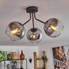 Koyoto Taklampa 42 cm Svart, 3-ljuskällor