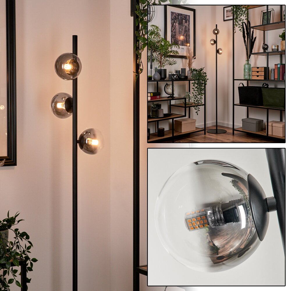 Remaisnil Golvlampa Svart, 3-ljuskällor main product photo