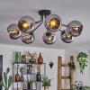 Koyoto Taklampa 82 cm Krom, Rökfärger, 7-ljuskällor