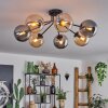 Gastor Taklampa 82 cm Amber, Rökfärger, 7-ljuskällor