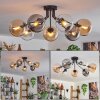 Gastor Taklampa 82 cm Amber, Klart, Rökfärger, 7-ljuskällor