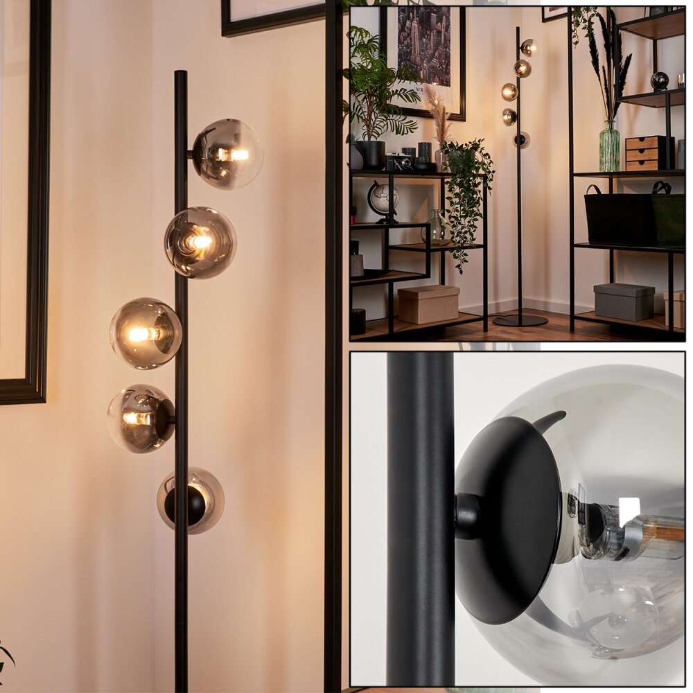 Remaisnil Golvlampa Klart, Rökfärger, 5-ljuskällor main product photo