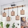 Soungou Taklampa Naturfärger, Svart, 5-ljuskällor