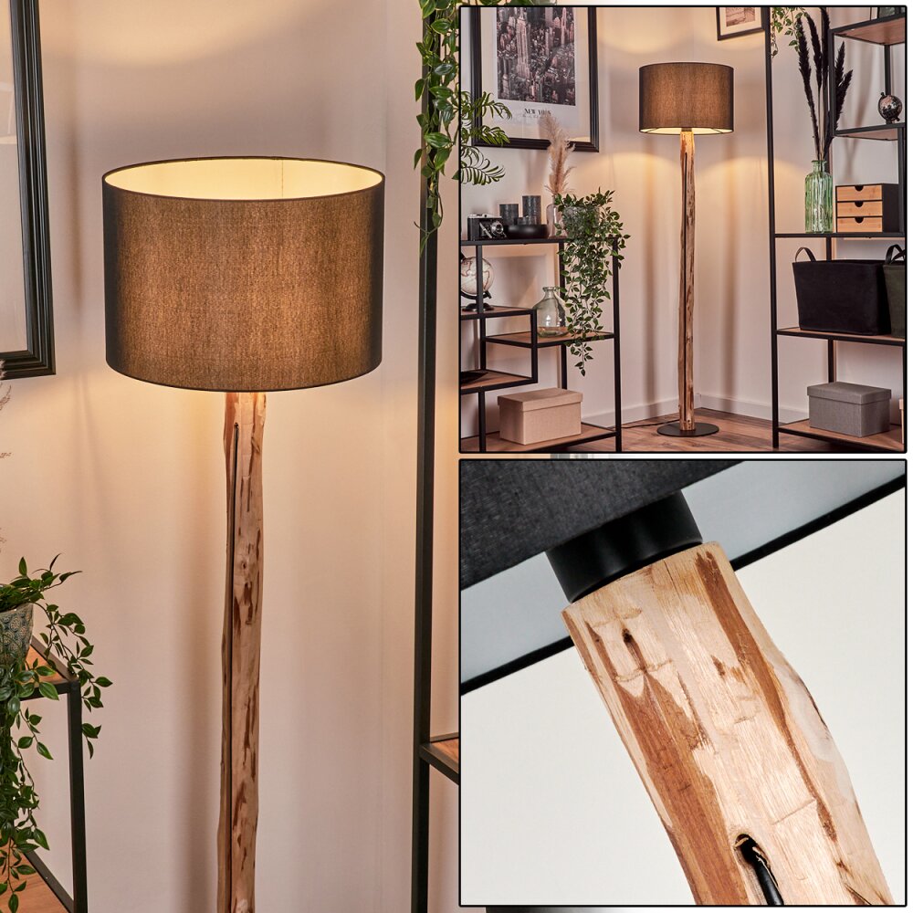Soungou Golvlampa Naturfärger, Svart, 1-ljuskällor main product photo
