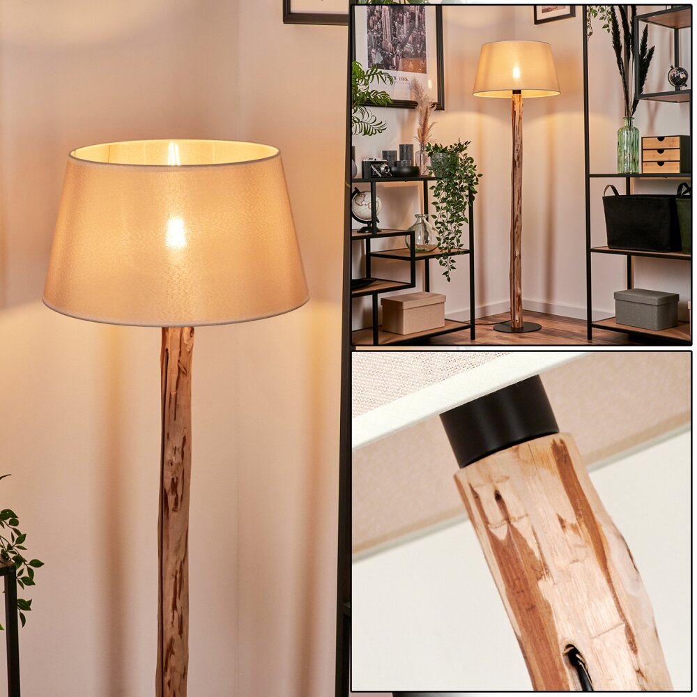Bassagoda Golvlampa Naturfärger, Svart, 1-ljuskällor main product photo