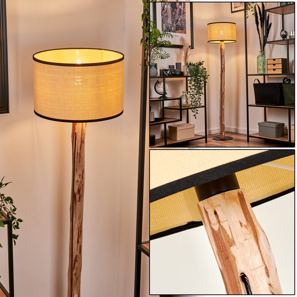 Chellas Golvlampa Naturfärger, Svart, 1-ljuskällor main product photo