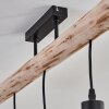 Soungou Taklampa Naturfärger, Svart, 5-ljuskällor