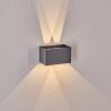 Tamarin vägglampa utomhus, Up & Down Lampa, Vägglampa LED Antracit, 1-ljuskällor
