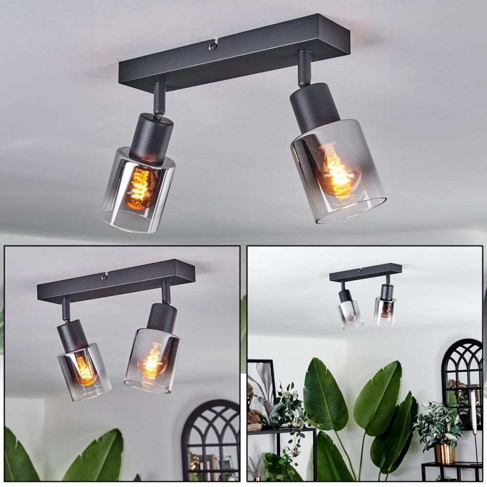 Leteque Taklampa Svart, 2-ljuskällor main product photo