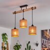 Soungou Taklampa Naturfärger, Svart, 3-ljuskällor