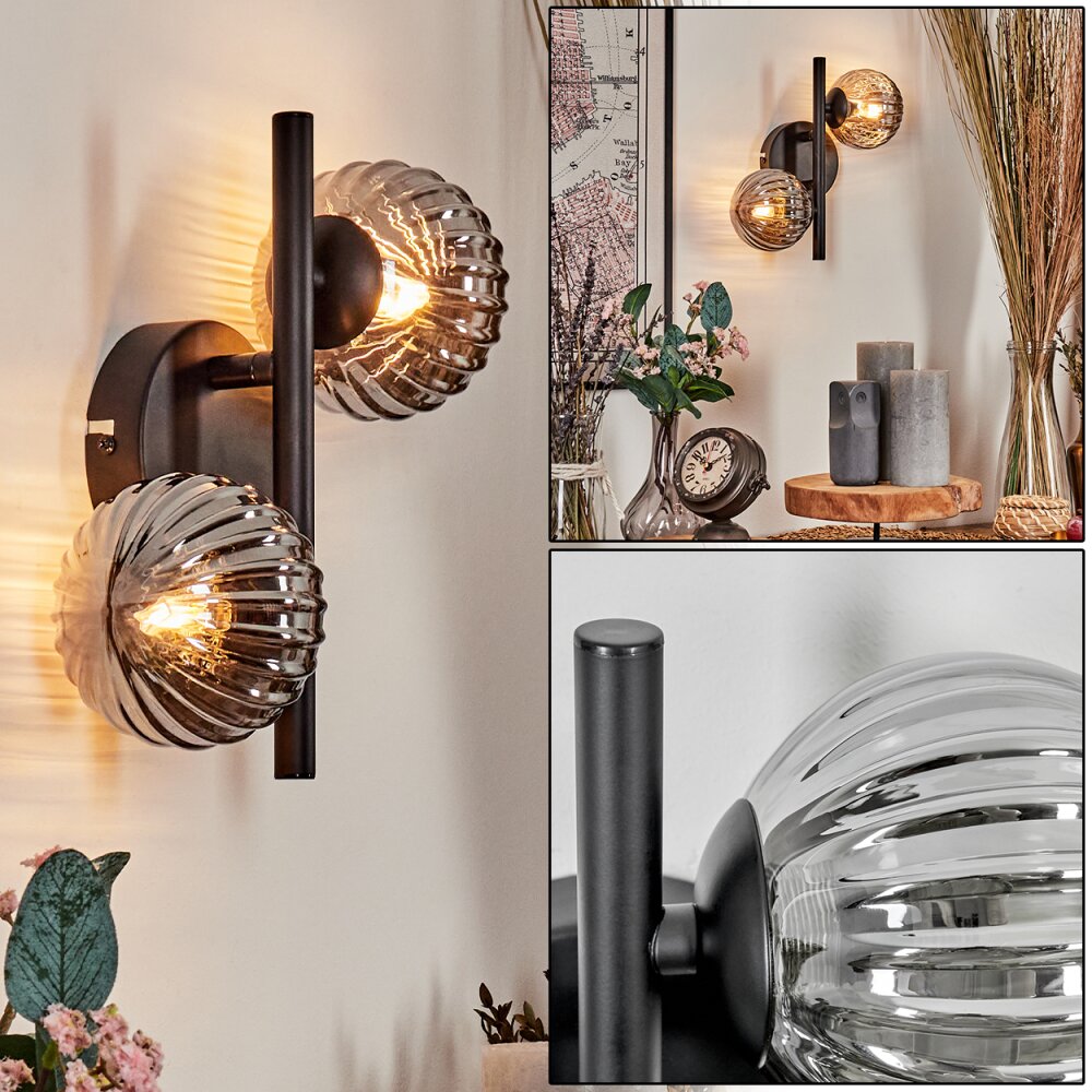 Chehalis Vägglampa Rökfärger, 2-ljuskällor main product photo