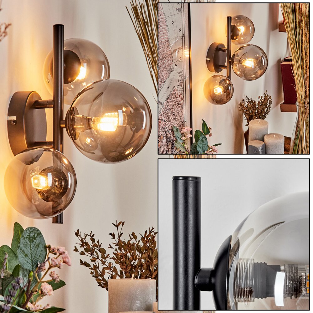 Chehalis Vägglampa Rökfärger, 3-ljuskällor main product photo