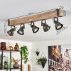 Pehefito Taklampa, Takstrålkastare Naturfärger, Svart, 5-ljuskällor
