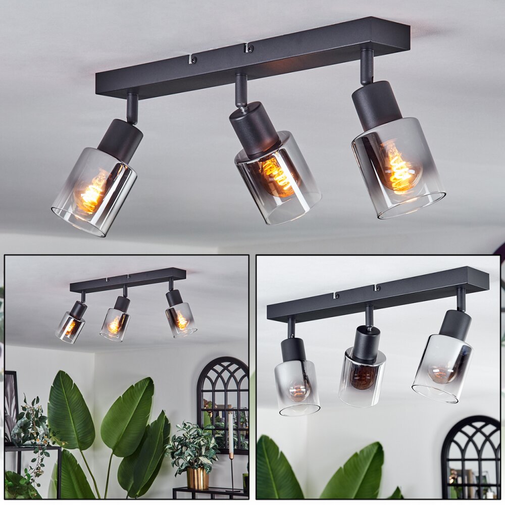 Leteque Taklampa Svart, 3-ljuskällor main product photo