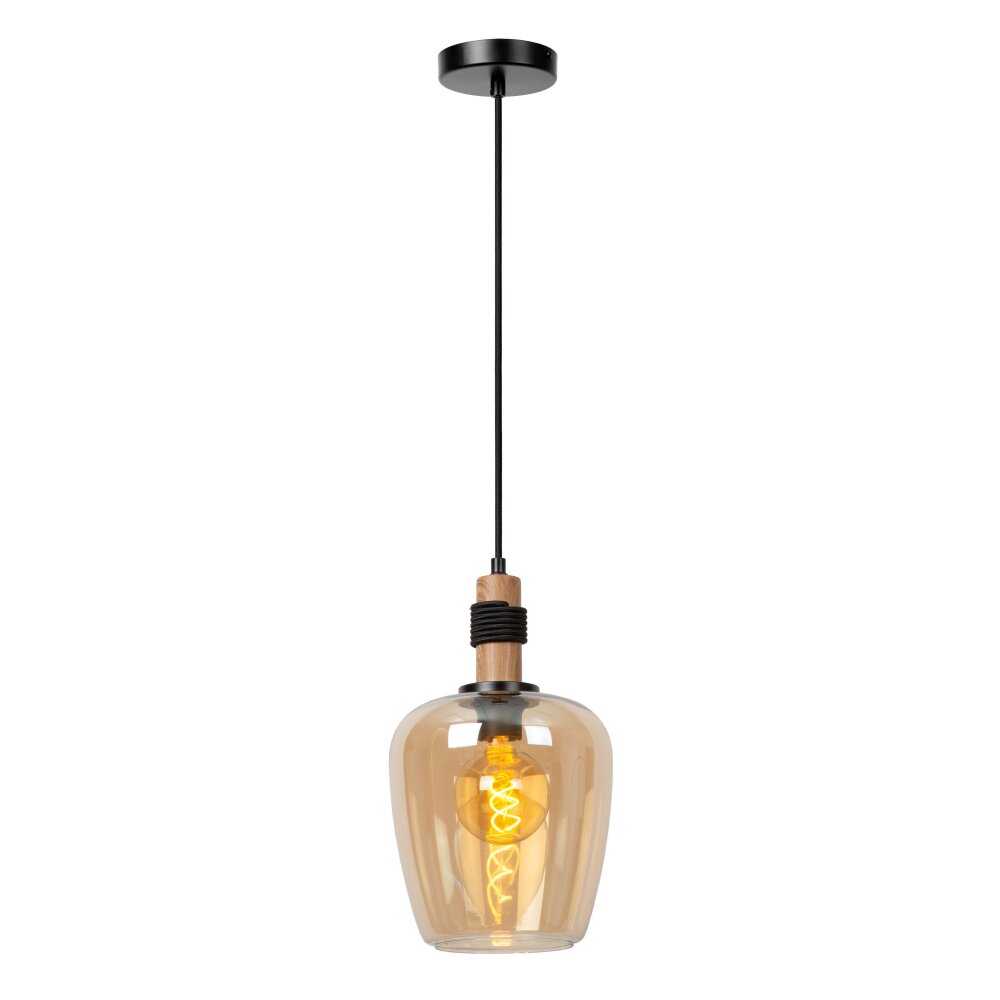 Lucide ILONA Pendelbelysning Svart, 1-ljuskällor main product photo