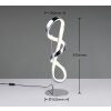 Reality PADUA Bordslampa LED Krom, 1-ljuskällor