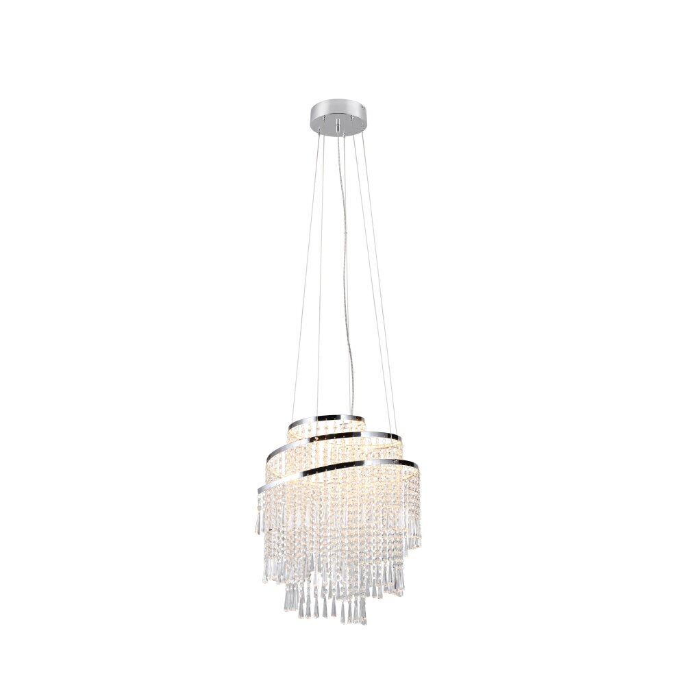 Reality POMP Pendelbelysning LED Krom, 1-ljuskällor, Fjärrkontroll main product photo