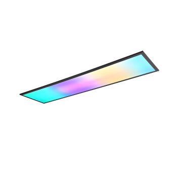 Reality BETA Panel för tak LED Svart, 1-ljuskällor, Fjärrkontroll, Färgväxlare