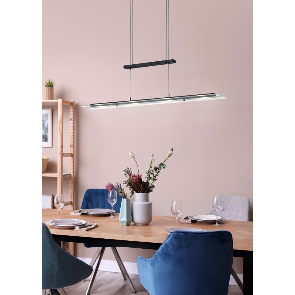 Reality MILOS Pendelbelysning LED Svart, 4-ljuskällor main product photo